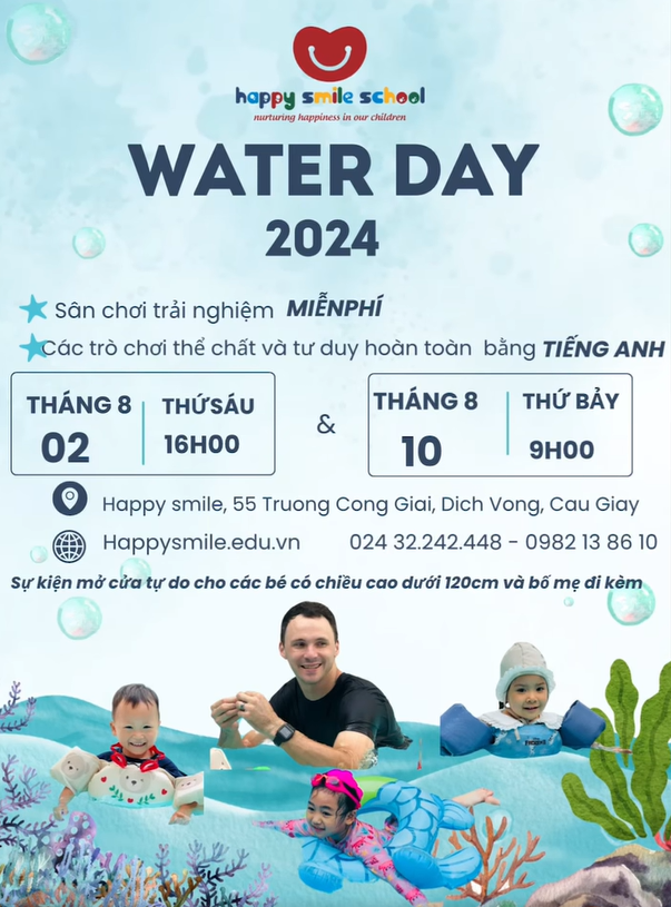 Chẳng lo mùa hè nhàm chán khi Happy Smile đã mang đến lễ hội nước Water Day 2024 đầy thú vị! Hòa mình trong làn nước mát, các HSS-er thỏa sức tận hưởng mùa hè